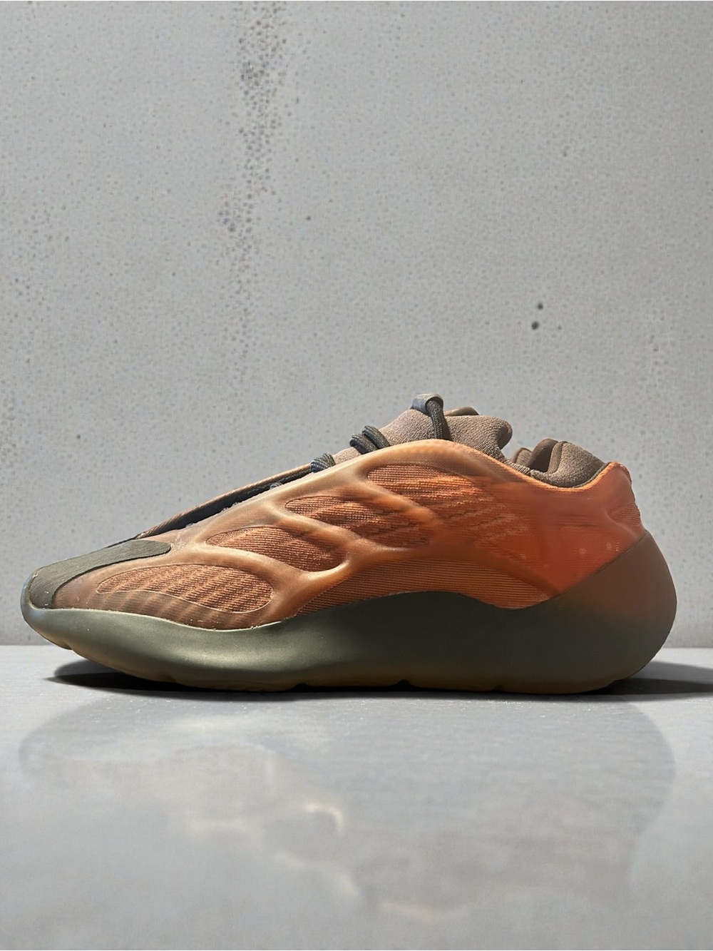 Yeezy Boost 700 V3 Desert Orange and Olive Low-Top Sneaker